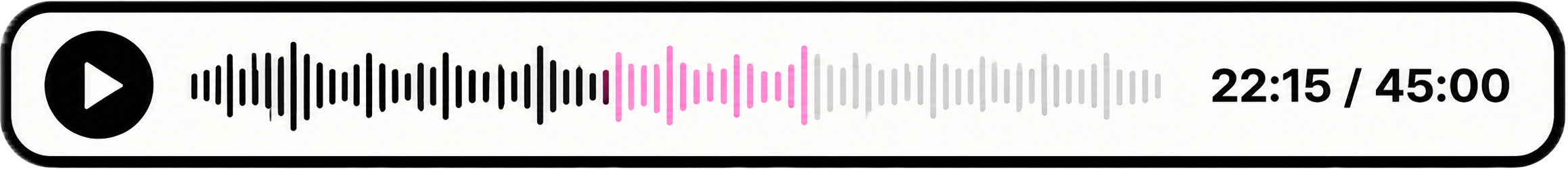 Episode player — playing at 22:15 of 45:00